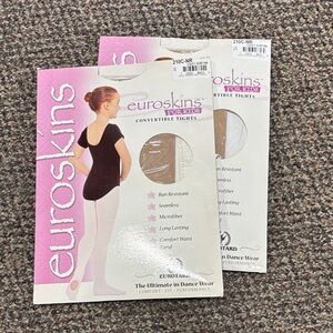 LIGHT SUNTAN Eurotard EuroSkins convertible tights for kids.